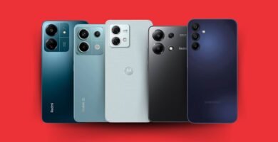 Celulares lado a lado comparativo de modelos